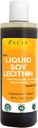 Kacia Pure Soy Lecithin נוזל | טבעוני Lecithin 8 oz | מזון טבעי כיתה Emulsifier & Stabilizer for Baked Goods & Chocolates | Lecithin Soy Moisturize in Skin & Hair קוסמטיקה