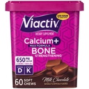 Viactiv Calcium +Vitamin D3 תוסף צ 'יפס רך, שוקולד חלב, 60 צ 'גות - Calcium Dietary תוסף עבור בריאות העצם