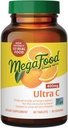 Mega Food Ultra C 400 מ"ג - טבעוני תמיכה תוספת עם ויטמין C, מיוצר עם מזון אמיתי כולל ברוקולי, גזר, Cranberry & Brown Rice, Gluten-Free, כשר - 60 טבליות, 60 משרתים