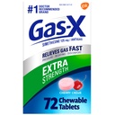 Gas-X תוספת כוח Chewable Gas טבליות עם Simethicone 125 מ"ג עבור Bloating הקלה, Cherry - 72 Count