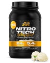 אבקת חלבון שרירית Whey (Vanilla Cream, 2LB) - Nitro-Tech Whey חלבונים Isolate Smoothie Mix for Leanשרירים & Recovery - 24g של Whey Gold for Women & Men - Packaging May Vary Vary