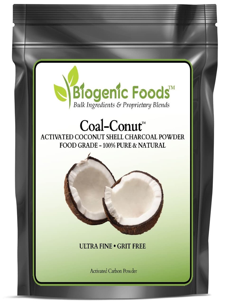 Coal-ConutTM - מופעל קוקוס Shell Charcoal Fine Husk Food Laboratory (Ultra-Fine) - שימוש אורגני אישור