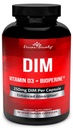 DIM תוספת 250 מ"ג עם ויטמין D3 Plus BioPerine - Diindolylmethane Menopause & Estrogen תמיכה, הורמון איזון תמיכה לנשים וגברים - 90 Vegetarian Caps