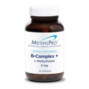 MethylPro B-Complex + L-Methylfolate 5 מ"ג - Methylated ויטמין B Complex for Women and Men, Mobile Energy Support with Folate, Niacin ו Biotin, VIT B תוסף - 90 קפסולות טבעוניות