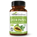 Green Papaya פירות לחלץ קפסולות - אורגני Papaya Enzymes עם Prebiotics ופרוביוטיקה לבריאות העיכול - Super Digestive Enzymes, Immune Support - 60 קפסולות, המיוצר בארה"ב