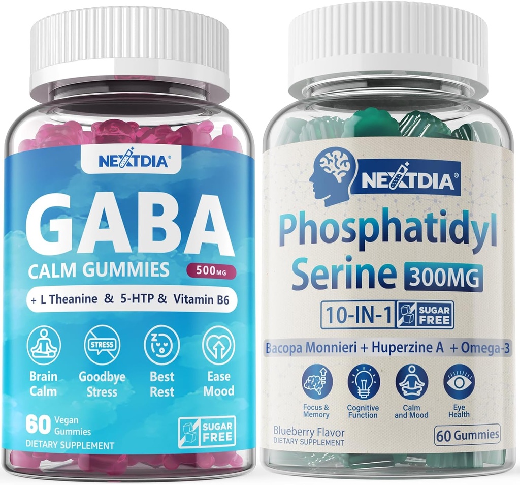 Bundle - Phosphatidylserine Gummies 120 Counts + GABAmies 120 Counts