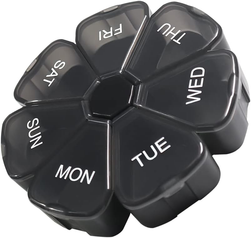 מדי שבוע גדול גלולות מארגנת 7 יום, Pill Box, Pill Case, Pill Container, Travel Pill Organer, Pill Holder, Pill Box 7 Day, Pill Dispenser, Fish Oil, Pills, ויטמינים, מארגנת תרופות
