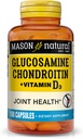 MASON NATURAL Glucosamine Chondroitin Plus ויטמין D3 - תומך בריאות משותפת ועצמות, שיפור ניידות וגמישות, 160 קפסולות