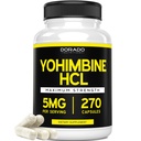 Yohimbine HCL 5 מ"ג עבור גברים ונשים (270 קפסולות) יותרפוטנטי מאשר אבקת יוהמבה Bark - הבטחת איכות - צד שלישי נבדק עבור בטיחות וטוהר - טבעוני, Gluten Free & Non-GMO - ארה"ב Made Made Made