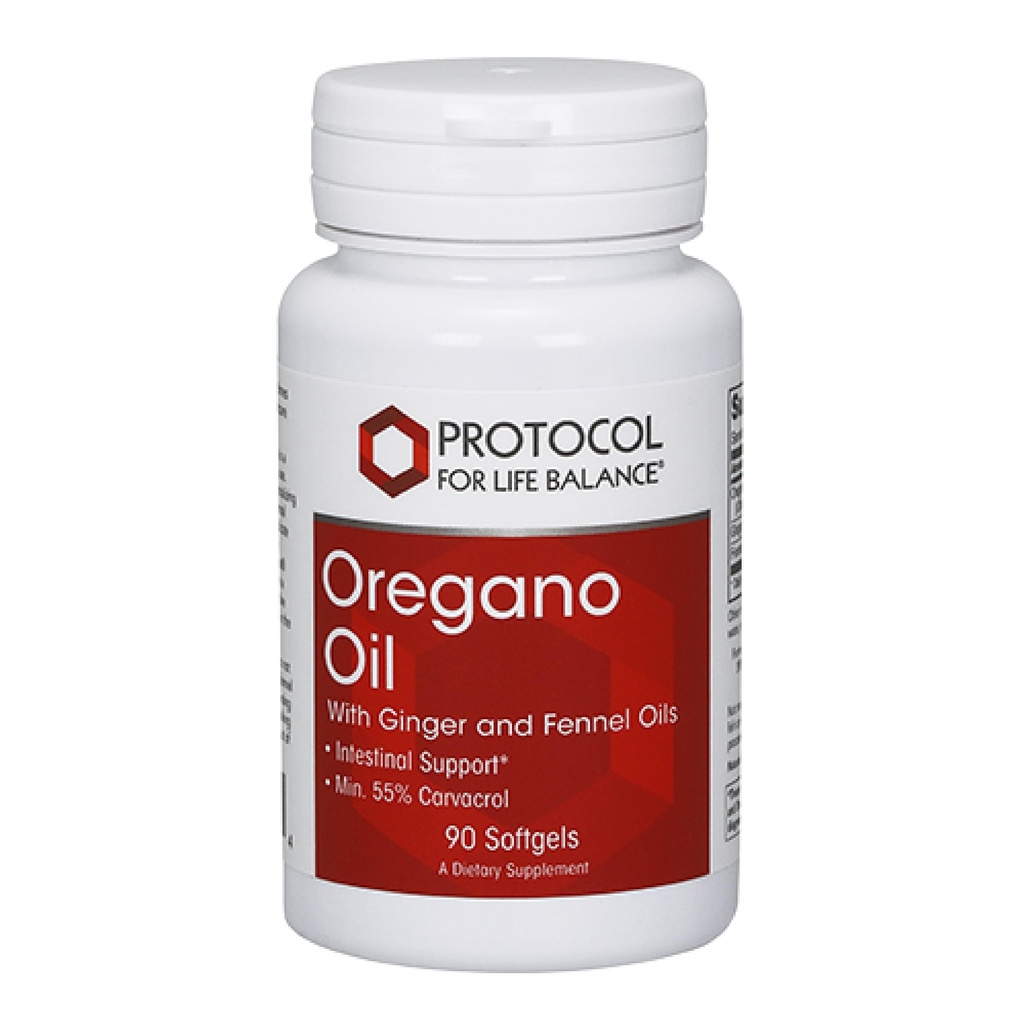 ProTOCOL for Life BALANCE Oregano Oil 0.2 mL - עבור תמיכה משפטית - מינימום 55% Carvacrol - עם ג'ינג'ר & פנינל שמן - חלב חינם וביצים חינם - 90 Softgels