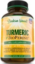 כורכום Turmeric Curcumin עם BioPerine 1500 מ"ג - תמיכה טבעית ובריאה ב-95% Curcuminoids סטנדרטי עבור Potency & Absorption - 60 קפסולות עם Black Pepper