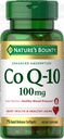 Nature's Bounty CoQ10, מסייע לשמור על לחץ דם בריא, 100 מ"ג, מהירות לשחרר Softgels, 75 Count