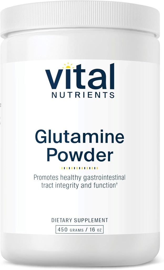 Vital Foodsents Glutamine אבקת - פונקציונלית קיבה בריאה - Gluten, חלב, סויה חינם - non-GMO - 450g / 16 oz L-Glutamine אבקת אבקת אבקת