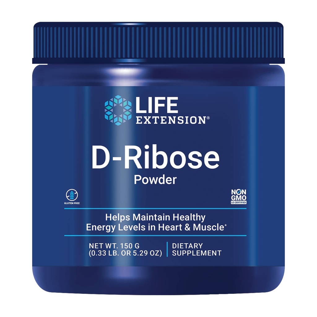 Life Extension D-Ribose Powder, 150 Grams