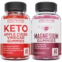 60 Keto Apple Cider Vinegarmies Advanced Weight Loss + 60 Magnesiummies Formualted עם 770 MG Magnesium Citrate.