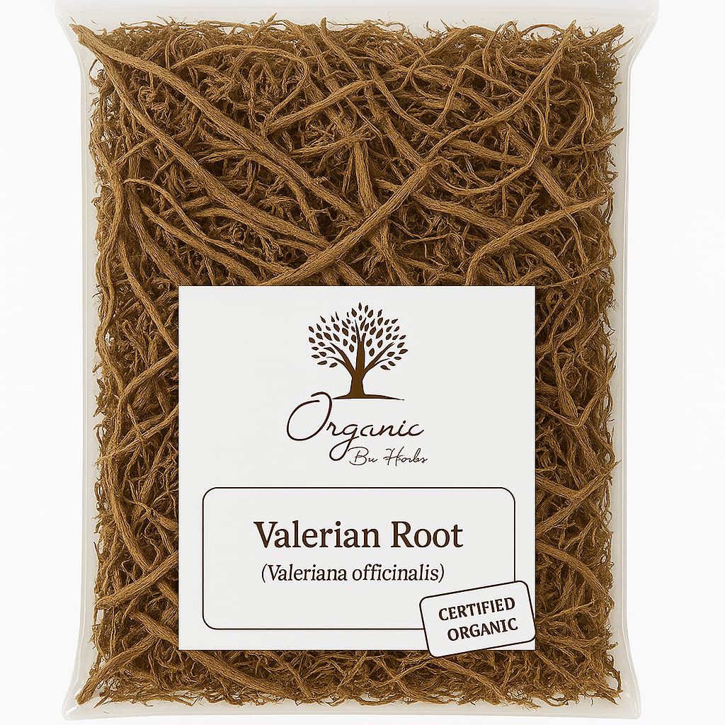 אורגני Dried Valan Root 2 oz - ולריאן Officinalis - תוסף צמחי טבעי - Non-GMO, טבעוני, כשר, No Fillers, Caffeine-Free