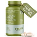 Panax Red Panax גינזנג 2000 מ"ג 120 קפסולות טבעוניות Super Power לחלץ תוספי NSF מוסמך, ג'ינסנוסיידים גבוהים תומכים באנרגיה, Stamina, ביצועים וקלילות
