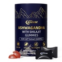 Ashwagandha Gummies עם Shilajit 300 מ"ג עבור נשים וגברים, Zero Sugar ashwagandha תוספי מזון עם אבקת שורש Maca; כוח נוסף של ashwagandha עבור Boost Energy 60mies
