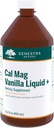 Genestra Brands Cal Mag Vanilla נוזל + | Calcium-Magnesium תוסף | 15.2 fl. oz.