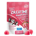 Allcoovita Creatine Monohydrate Gummies 5g for Men & Women. Boost Focus,Strength, and Endurance, Anti-Melting Formula, Vegan, Gluten-Free, Non-GMO,(Peach 120 ct)