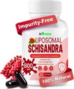 800MG Schisandra Organic Extract, תוסף Schisandra, Schisandra Bre Softgels עבור תמיכה באנרגיה, Liver Health, Antioxidant Protection & Digestive Wellness - 60 Softgels, Made in USA