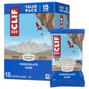 CLIF BAR - Energy Proteins - צ'יפ שוקולד - Made with Organic Oats - Energy Bars - non-GMO - (15 Pack)