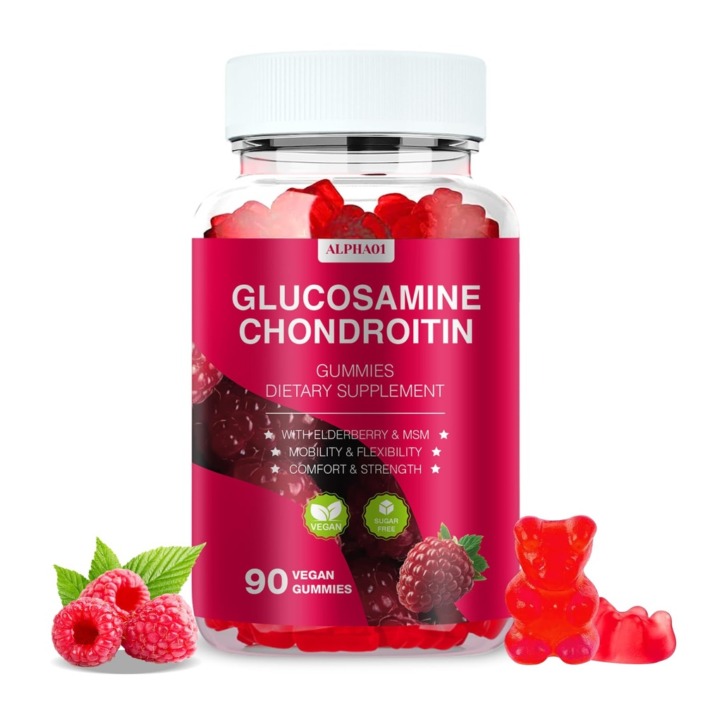 Glucosamine Chondroitin חניכיים - 3,000MG תוספת תמיכה משותפת תוספת תוספת תוספת תוספת תוספת תוספת תוספת תוספת תוספת תוספת תוספת תוספת תוספת תוספת תוספת תוספת תוספת תמיכה עם MSM & Elderberry, גמישות, Antioxidant Immidant תמיכה חניכיים עבור מבוגרים, גברים ונשים - 90 חניכיים