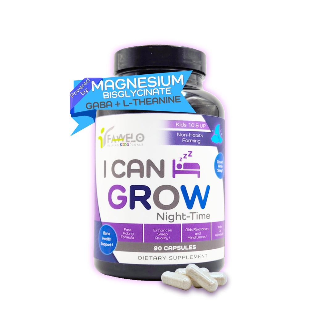 I Can Grow NightTime Kids ויטמינים Multivitamin Sleep Aid