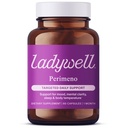 Ladywell Perimeno - Perimenopause Support - Support for Mood, Mental Clarity, Sleep & Hot Flashes - Black Cohosh, Reishi, Wild Yam, Holy Basil, Schisandra, Rhodiola, Siberian Rhubarb / 60 Veg Caps