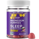 Sleep Magnesium Gummies with Melatonin - 200 מ"ג Magnesium Citrate - מלטונין חניכיים לאיכות שינה - Nighttime Aid for Adults with Chamomile - 30 מעורבים ברי צ'וגנס