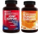 BioEmblem Turmeric Curcumin תוספת עם BioPerine ותמיכה משותפת