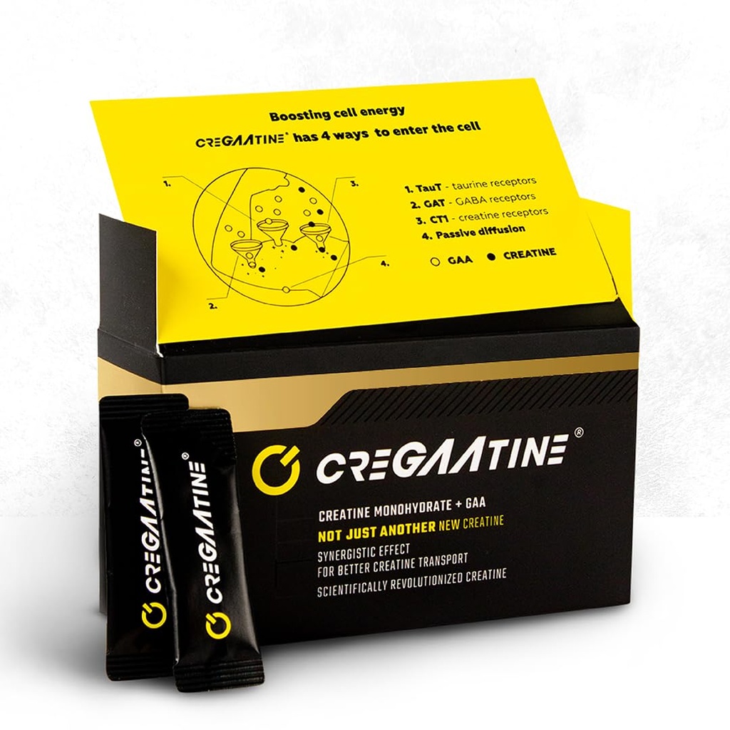 Micronized Creatine Monohydrate + GAA | הגדלת כוח, No Water Retention
