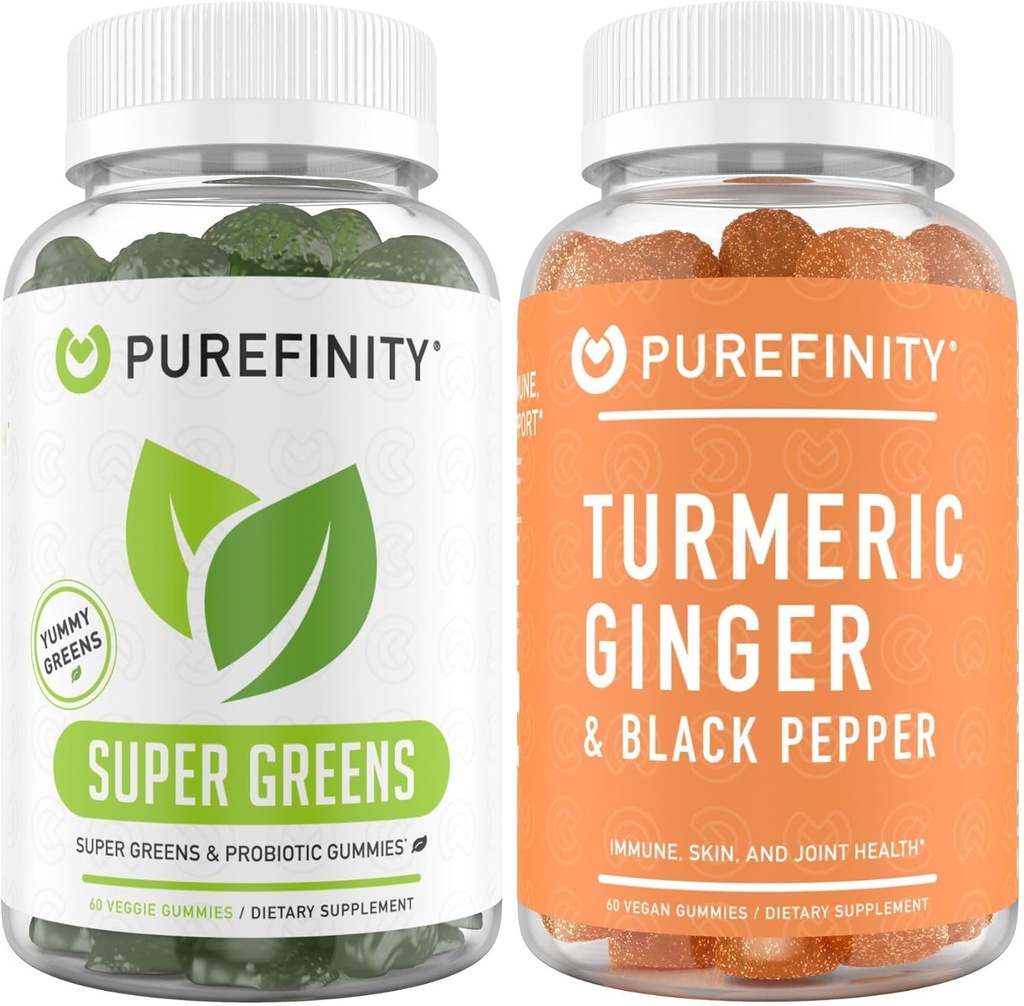 חניכיים טורמרניות + Super Greens Gummies Bundle
