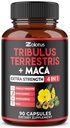 Zolotus Premium Tribulus Terrestris קפסולות - בשילוב עם Ashwagandha, Panax גינזנג & Maca - 90 Counts for 3 חודשים