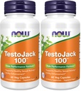 עכשיו תוספים, TestoJackTM 100 עם LJ100®, תמצית סטנדרטית של טונגקאט עלי (Eurycoma longifolia), Tribulus ו ZMA®, 60 ואג כמוסות (Pack of 2)