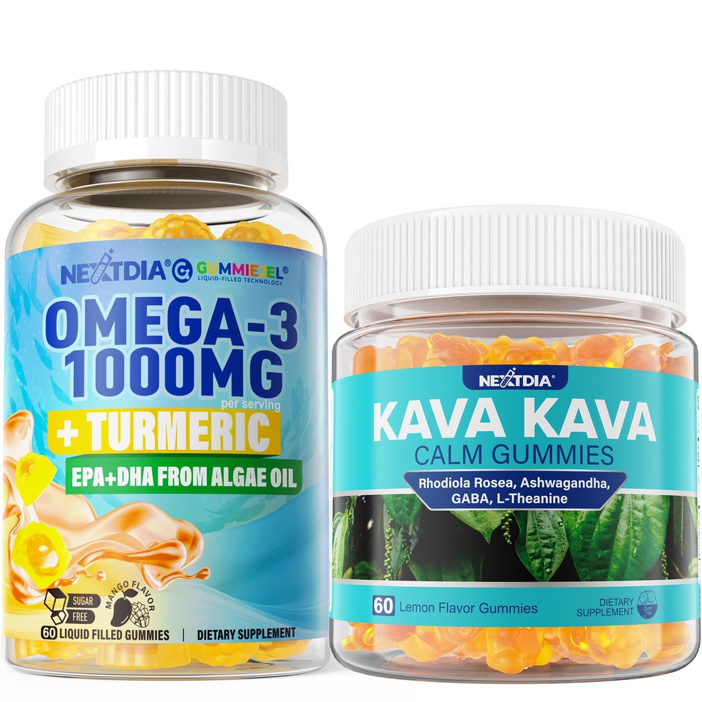 אומגה3 + Turmeric, Kava Calm Gummies