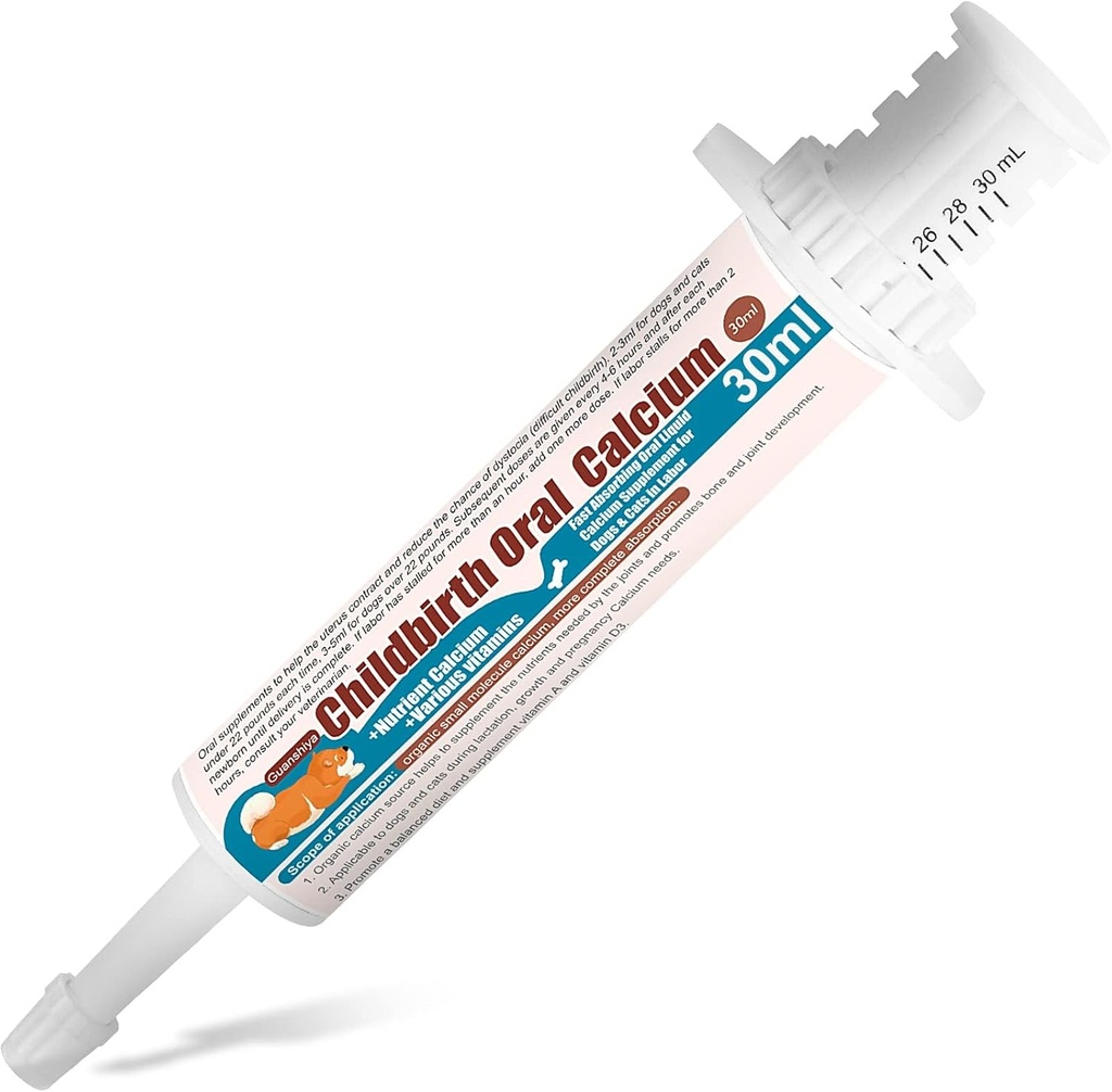 משקל אוראלי לכלבים מהיר Absorbing Calcium תוספת נוזל - Whelping, סיעוד ו Calcium Deficiency תומך Efficient Labor-30