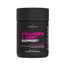 Livingood Daily Collagen + Joint Support, Grass Fed Multi Collagen Peptides I III V X עם Hyaluronic Acid, תוספת תמיכה משותפת לנשים וגברים, Hair Skin Nails, Keto & Gluten חינם, 120 קפסולות