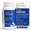 NatureCity True-Vision Eye Health תוסף - Lutein מבוסס צמחי ו-Zaxanthin עם High Potency Saffron 20 מ"ג - Blue Light Protection, Support Central and Night Vision (30 קפסולות Veggie)