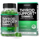 תמיכה Thyroid עבור נשים וגברים (90 חניכיים) Ashwaganda, Iodine, Bladderwrack, Kelp, Schisandra - תמיכה תוסף - Delicious Apple Flavor - Non-GMO, טבעוני וגלוטן חינם (90 הרוזן)