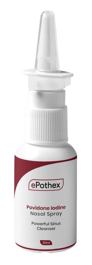 1% Povidone Iodine Nasal Spray - Powerful Nasal Cleanser & Sinus Protection - צמצום החשיפה לקונסולות טיסה - נסיעות ידידותיות - 30 מ"ל