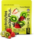 אבקת אלקטרוליטים פלוס (50 משרתים), 0 Calorie Keto, 0 סוכר, No Maltodextrin, 1000mg Potassium, 120 מ"ג Calcium, 120 מ"ג מגנזיום, אבקת לחות (50 משרתים, Strawberry קי)