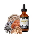 North Spore Organic Immunity Mushroom Tincture (2 oz) | 100% תמצית גוף פריצה | Reishi, Chaga, Turkey Tail, Maitake, Shiitake | מוסמך אורגני, טבעוני, non-GMO | הסתגלות, מיוצר בארה"ב