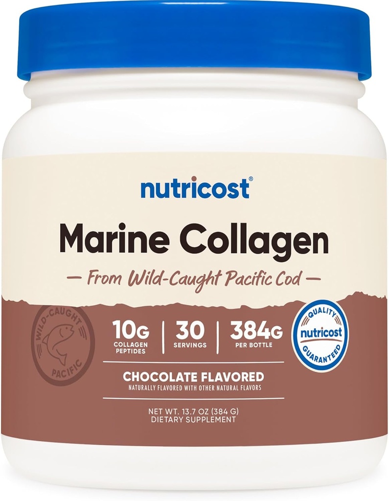 Accost Marine Collagen (Chocolate Flavor) 30 משרתים - תוספת קולג'ן של Wild שנתפס פסיפיק Cod Fish