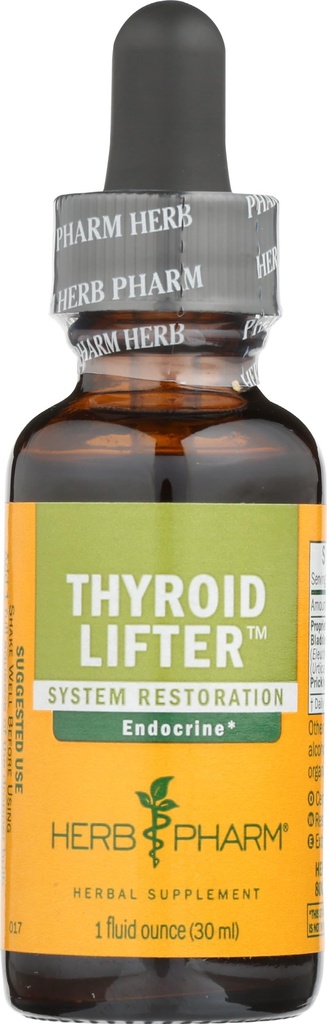 Herb Pharm Thyroid Lifter פורמולה צמחית לתמיכה במערכת אנדוקרינה - 1 Ounce