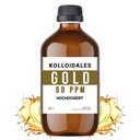 פתרון זהב קולואידי, 50 PPM, 500 מ"ל, Purity 99.99%
