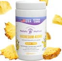 Magnesium Citrate Gummies - Sugar-Free, טבעוני ו- non-GMO לשינה טובה יותר ורגיעה - No Sugar אלכוהול - תוספת מגנזיום למבוגרים, בני נוער וילדים - Pineapple - 240 צ'יפס
