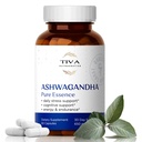 TIVAw Ashgandha כמוסות 650 מ"ג עם Black Pepper - תמיכה טבעית ללחץ, Metabolism, Immune Function & Mood - טבעוני, non-GMO, Lab-Tested - 60 קפסולות צמחיות