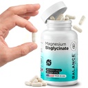Magnesium Bisglycinate 200 מ"ג - תוספת גבוהה Absorption Chelated Magnesium - Gentle על Stomach, Gluten-Free, תומך שינה, שריר Cramps & חיובי Mood - 120 קפסולות (Pack of 1)
