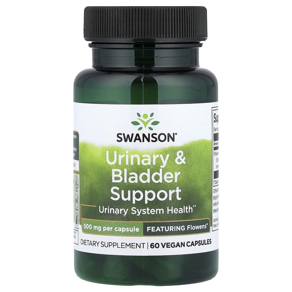 Swanson Urinary & Bladder Support 500 mg 30 Vegan Caps